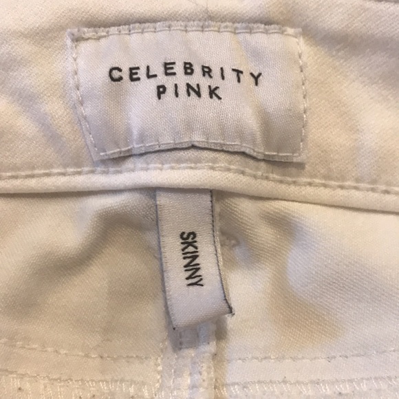 CELEBRITY PINK WHITE SKINNY JEANS size 28 - Picture 3 of 4
